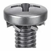 SEMS Screw: External Tooth, M3x0.50 Thread Size, 20 mm Lg, Stainless Steel, Passivated, Pan, 25 PK (MPN 1-MPE-3-20)