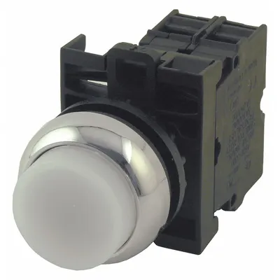 EATON Illuminated Push Button: Illuminated, Extended Profile, Metallic, 22 mm - Illuminated Extended-Length Push Buttons