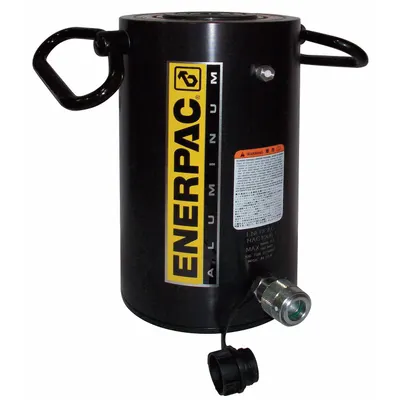 ENERPAC Hydraulic Ram: Single Acting, 100 ton Nominal Capacity, 4 in Nominal Stroke Lg - Lightweight Rams