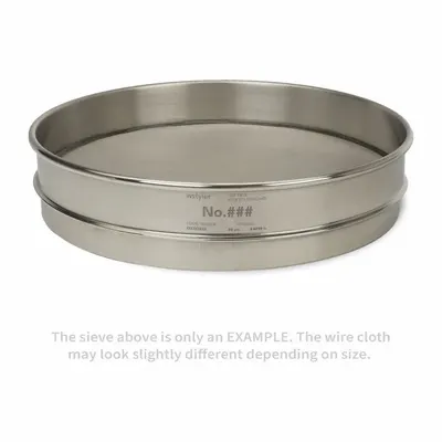 ADVANTECH 3"SS12H Standard Stainless Steel Cloth Test Sieve - Standard Stainless Steel Cloth Test Sieves