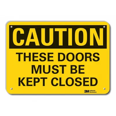 LYLE Caution: These Doors Must Be Kept Closed Sign - Caution: These Doors Must Be Kept Closed Signs