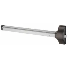 Rim-type touchbar exit device for doors up to 36 inches wide. Constructed of aluminum and ADA compliant. Outside trim not included. Not ligature-resistant. Suitable for commercial egress applications.