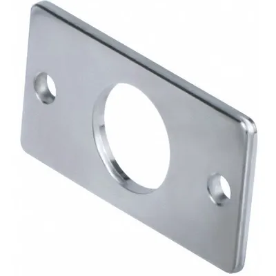 SPEEDAIRE Flange Plate: Flange/Foot Mount Type, Fits 16 mm Bore Dia, Stainless Steel - Flange Plates