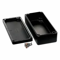 HAMMOND Enclosure: Die-Cast Aluminum, 6 in x 3 in x 2 in, NEMA 12/13/4/4X/6/6P, Screw On (MPN 1590Z130BK)