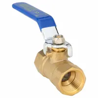 APPROVED VENDOR Manual Two-Way Ball Valve: 1/2 in, Straight, FNPT x FNPT, Full Port Ball Port, Lever
