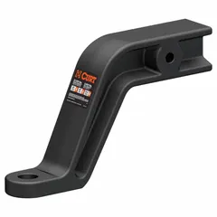 This CURT ball mount is constructed from steel with a powder-coated, UV-resistant finish. It features an 8-inch drop and is designed for non-adjustable mounting with a 1 1/4-inch compatible ball shank. Suitable for connecting a trailer coupler to a vehicle hitch receiver for towing applications.
