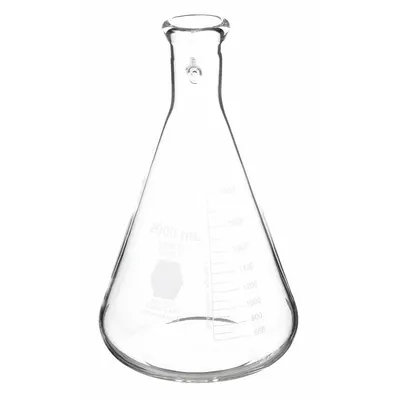 KIMBLE Filtering Flask: 2 L, Colorless, Conical, A - Glass Filtering Flasks