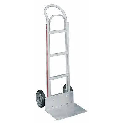 MAGLINER General Purpose Hand Truck: 500 lb, Flow-Back, Silver, Aluminum, Tread on Core - Corrosion-Resistant Hand Trucks