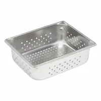 VOLLRATH Steam Table Pan: Half Size, Rectangular, 22 ga Gauge, 6.7 qt Capacity, NSF Certified (MPN 30243)