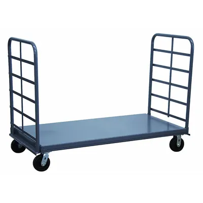 JAMCO Platform Truck: 2,000 lb, 60 in L x 24 in W x 10 in H Deck, Solid, 12 ga Deck - Dual-Handle Platform Trucks