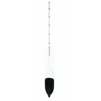 Alcoholometer: Alcohol Proof Plain Form, 0/20% Range, 0.2% Scale Divisions, Glass, +/-0.3% Accuracy (MPN 6613-F)