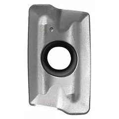 Parallelogram indexable milling insert with an 80° rhomboid shape, designed for high-feed face and shoulder milling. Suitable for roughing and semi-finishing operations on steel, stainless steel, and cast iron. Features a TiCN+Al2O3+TiN coating for wear resistance. Inscribed circle 17 mm, thickness 4.76 mm.