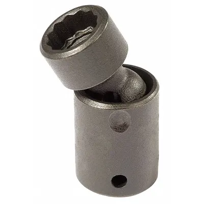 PROTO Impact Socket: 9 mm Socket Size, 12-Point, Std, Black Oxide, Not Tether Capable - 1/4" Drive Metric Flex Impact Sockets