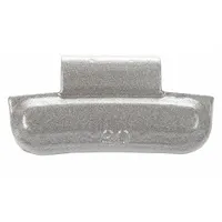 Lead clip-on wheel weight for passenger cars with aluminum rims. Coated finish provides corrosion resistance. Attaches to rim flange to balance wheels and reduce vibration