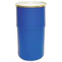 APPROVED VENDOR Transport Drum: HDPE, 15 gal, Lever Lock Ring, Unlined/No Interior Coating, Steel (MPN OT15L)