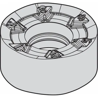 WIDIA Round Milling Insert: RNGJ1605M0EML (MPN 6408155) - Round (R) Indexable Milling Inserts