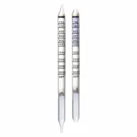 This 10-pack of gas detection tubes is designed for use with DRAEGER Accuro pumps to measure carbon dioxide (CO2) concentrations. Each tube provides a single-use colorimetric reading for spot-check analysis in industrial environments. The measurement range is 100 to 3,000 ppm