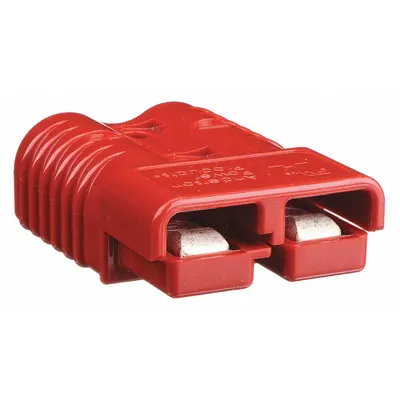 ANDERSON POWER PRODUCTS Power Connector: Two Pole, Red, 1/0 ga, 10,000, 0.437 in Max Wire Dia - Plug-In Connectors
