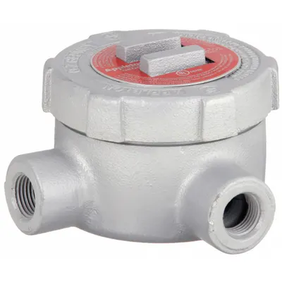 APPLETON ELECTRIC GUL75 L Round Body 90° Elbow Conduit Outlet Body - L Round Body - 90° Elbow Type