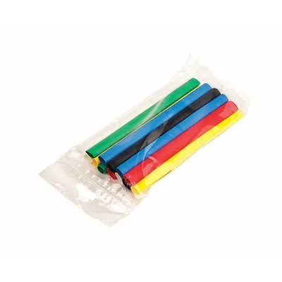3M Heat Shrink Tubing Kit Refill: 28 Pieces, 1/8 in, 2:1, 6 in, Polyolefin - Heat Shrink Tubing Assortment Kits