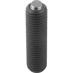 Fully-threaded gripper with an abrasive diamond pad for high-friction, non-slip workpiece holding. Thread length 70 mm, pad top diameter 10 mm. Suitable for clamping and positioning in machining, assembly, and automation tasks.