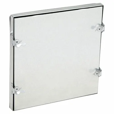 DUCTMATE Duct Access Door: 16 in x 16 in, 24 ga, Steel, Double Cam, Tab-In Hinge - Flat Access Doors