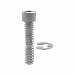 Replacement bolt kit for JERGENS traditional side-pull hoist rings. Contains a single bolt with 1"-8 thread size. Compatible with JERGENS model 47316-E hoist ring. Used in material handling and lifting applications to secure hoist ring assemblies to loads.