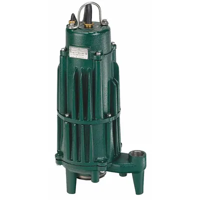 ZOELLER Grinder Pump: Vertical, Three Phase, 2 hp, 230V AC, 45 gpm @ 10' of Head - General Purpose Sewage Grinder Pumps