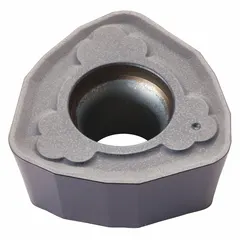 Trigon (W) indexable milling insert with WPMT geometry and AH120 grade. Designed for general-purpose milling of steel and cast iron in medium machining applications. Precision-ground geometry provides stable cutting performance.
