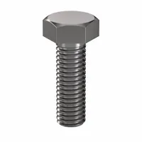 Hex Head Cap Screw: Steel, Class 8.8, Plain, M8, Metric, 25 mm lg, Fully Threaded, Metric, 100 PK (MPN HC3808025-100P1)