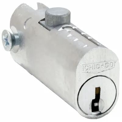 COMPX CHICAGO File Cabinet Locks: Keyed Different, 1 3/4 in Body Thick