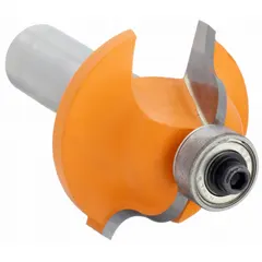 Carbide-tipped router bit for creating decorative Roman ogee profiles on wood, MDF, and composite materials. Cutter diameter is 1-1/2 in. Suitable for edge detailing on tabletops, drawer fronts, and molding in cabinet making, furniture building, and trim work.