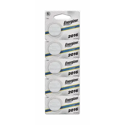 ENERGIZER COIN CELL BATTERY: 2016 Battery Size, Lithium / Manganese Dioxide - Disposable Coin & Button Batteries