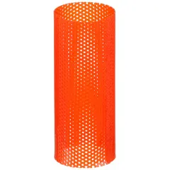 Replacement perforated screen for Y strainers, constructed of PVC. Features 0.8 mm openings and 2.362 in length. Used to filter particulates from fluids in piping systems, protecting downstream equipment.
