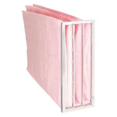 OEM Pocket Air Filter: 24 in x 12 in x 36 in, MERV 13, Pink, Synthetic - MERV 13 Pocket Air Filters