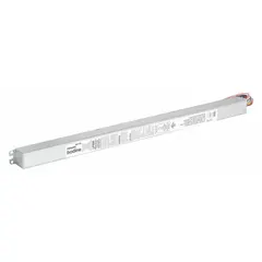 The BODINE LP600M is a reduced-profile emergency ballast for fluorescent lighting, supporting one bulb up to 55 W. It operates on 120/277V AC input voltage. Commonly used in commercial and industrial settings to provide emergency illumination during power outages, meeting code requirements for safe egress.