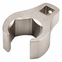 TEKTON Crowfoot Wrench: Steel, Satin Nickel, 3/8 in Drive Size, 15/16 in Head Size, 6 Points (MPN WCF15224)