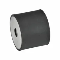 JW WINCO Vibration-Isolating Mount: Cylindrical, Natural Rubber, Female x Female Style (MPN 451-50-30-M10-EE-55)