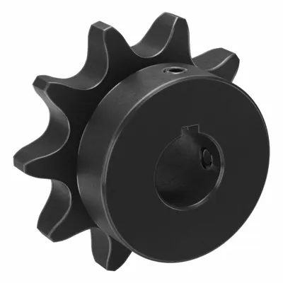 TSUBAKI Single Strand Sprocket: 60, For 3/4 in Chain Pitch, 3/4 in Bore Dia, 10 Teeth - Size 60 Fixed-Bore Roller Chain Sprockets