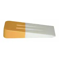 ABS window wedge, 5 1/2 in long by 2 1/2 in wide. Creates a 5/8 in starting gap along the door frame of a wrecked vehicle. Used with air wedges to access and repair damaged doors in automotive rescue and repair applications