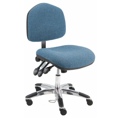 BENCHPRO Ergonomic Chair: Fabric, Armless, Ht Range 17 in to 22 in, 21 1/2 in Seat Wd - Fabric Lab Chairs