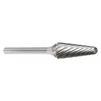 SGS PRO Carbide Bur: Ball-Nosed Cone, SL-4, Inox Cut, 1/2" x 1 1/8" Head, 1/4" Shank (MPN 19186)