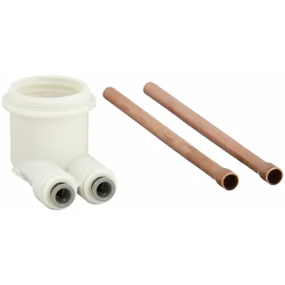 ELKAY Cartridge Holder: 1 1/8"-24 Nut/(2) Copper Tubes/Instruction - Tubing, Fittings & Valves