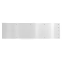 ROCKWOOD Door Kick Plate: 30 in Wd, 10 in Ht, Aluminum (MPN K1050 10X30.28)
