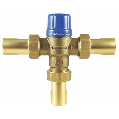 CASH ACME Point-of-Use Mixing Valve, 3/4 in Outlet - Point-of-Use Mixing Valves