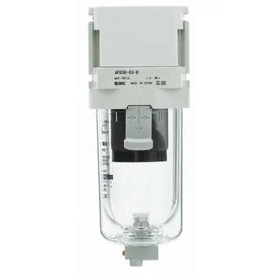 SMC Compressed Air Filter: Water Separator, 1/4 in NPT, 0.01 micron, 4.2 cfm - SMC FRL Air Filters