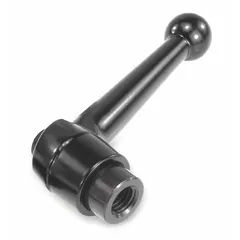 This ball-style adjustable handle from KIPP features a zinc body with a stainless steel thread. It has an M8 thread type and a 64 mm length. Commonly used for manual clamping, positioning, and adjustment on industrial machinery, jigs, and fixtures.