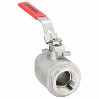 KECKLEY Manual Two-Way Ball Valve: 1 1/2 in, Stainless Steel, Straight, FNPT x FNPT, One-Piece (MPN BVS2THFSSRGSL-150)