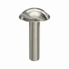 M6x1.00 thread, 25 mm length, truss head with spanner drive, 316 stainless steel, plain finish, 10 mm width across flats. Suitable for use in hygienic panel applications requiring corrosion resistance and tamper-resistant fastening.