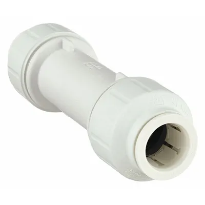 JOHN GUEST Push-Fit Adapter Fitting: 3/4 in OD x 3/4 in OD Size - Polysulfone Push-to-Connect Tube Fittings